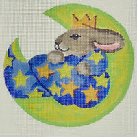 Rabbit Moon Ornament