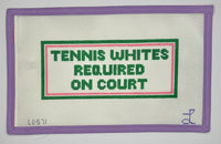 Tennis Whites Required on Court