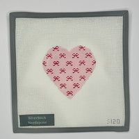 Pink Mini Bows Heart