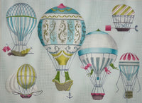 Hot Air Balloons - Multi - Blue