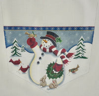 Forest Snowman Stocking Cuff
