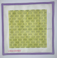 Green Goddess Vintage Lattice Square