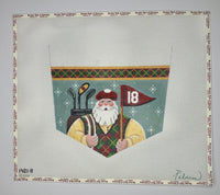 Golfing Santa Stocking Cuff