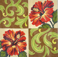 Hibiscus Florentine Pillow