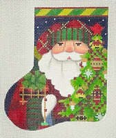 Red Bird Santa Mini Sock