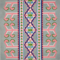 Arcadia Pillow - Pink & Grey