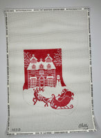 Red & White Christmas Big Sock
