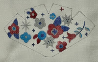 Red White and Blue Flowers Strawberry