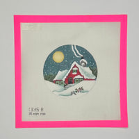 Cottage Moon Ornament