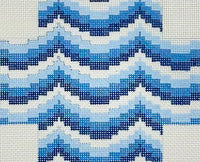 Blue Bargello Package with stitch guide