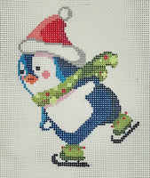 Green Skating Penguin