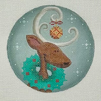 Wreath Reindeer Round