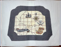 Treasure Map Child's Rocking Chair Seat