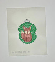 Fox on Green Ornament