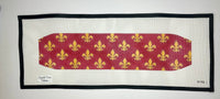 Fleur-de-lis - Gold on Red Cummerbund