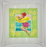 Redhead with Yellow Float