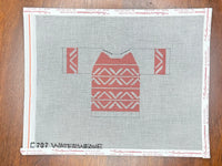 Sweater with stitch guide