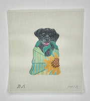 Black Labrador in Purse