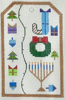 Joy Tag with stitch guide