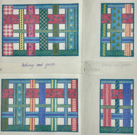 French Ribbon 4-pc Pouch Purse