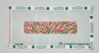Cuff - Zebra Stripes Pinks and Greens