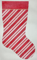 Red/White Striped Stocking