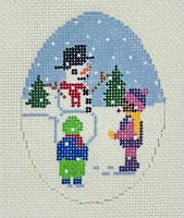 Building a Snowman Ornament