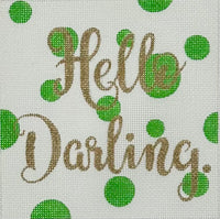 Hello Darling Bubbles Square