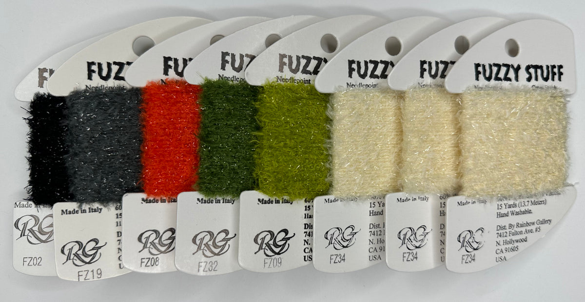 8 cards of Fuzzy Stuff Needlepoint Destashing