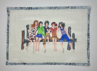 5 Ladies Sitting on the Dock