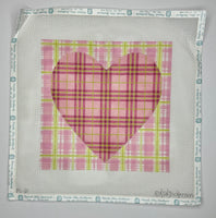 Plaid Heart Pillow