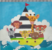 Animals on Sailboat