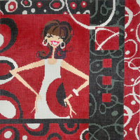 Flirty Girl Collage Red/Black