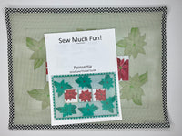 Poinsettia with stitch guide