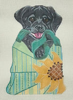 Black Labrador in Purse