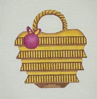 Fringe Tote Bag w/Pom Pom