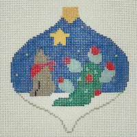 Coyote with Cactus Bauble