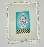 Pink Christmas Tree Topiary