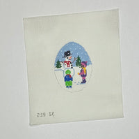 Building a Snowman Ornament