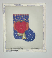 Winter Heart Mini Sock