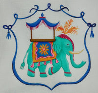 Monogram Crest - Elephant w/Howdah Chair