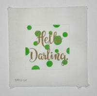 Hello Darling Bubbles Square