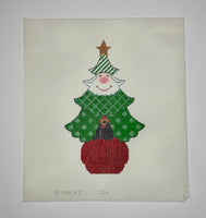 Santa Tree with stitch guide