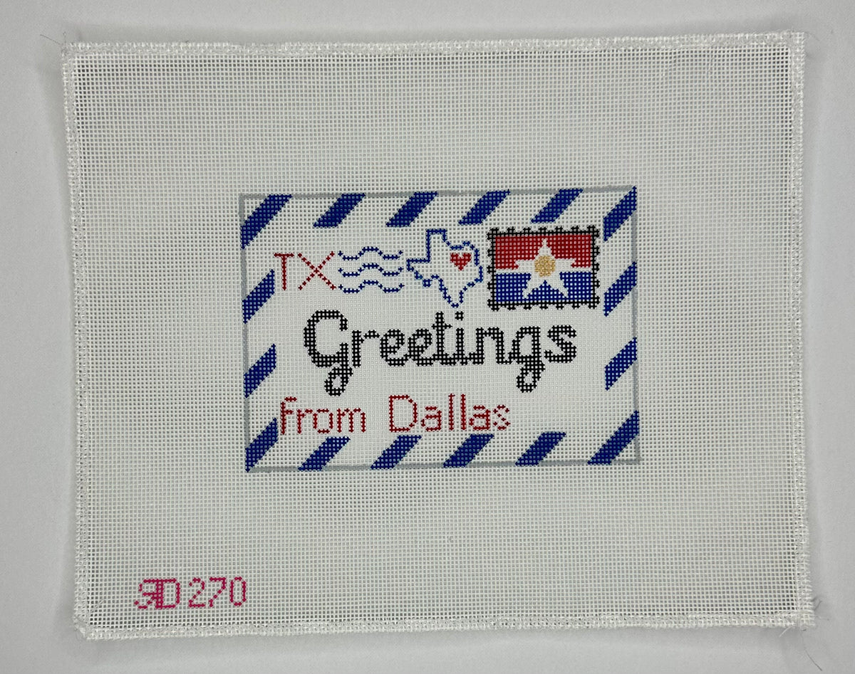 Greetings from Dallas Needlepoint Destashing