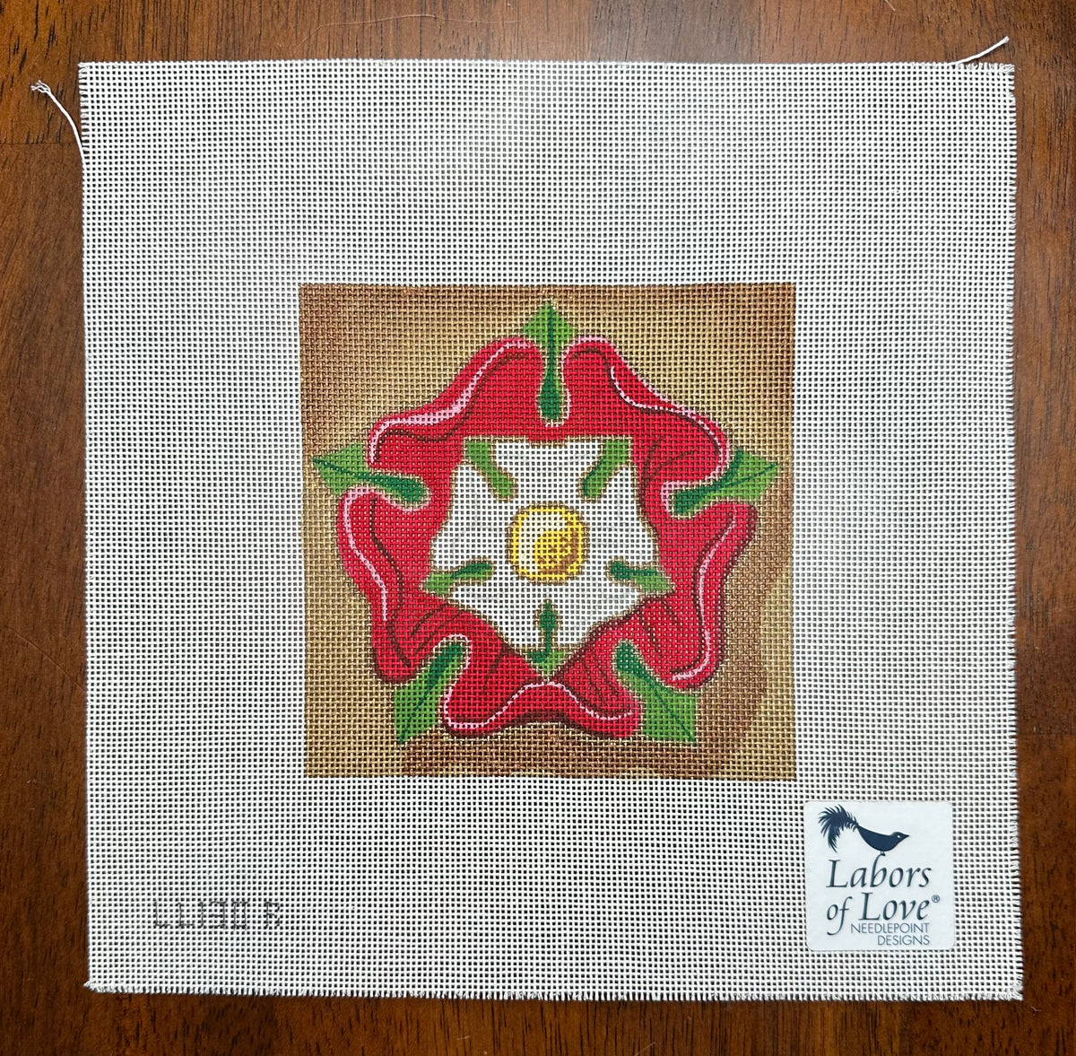 Tudor Rose Needlepoint Destashing