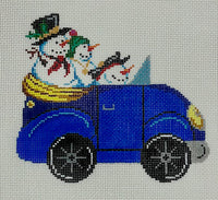 Blue Bug with Snowmen