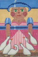 6 Geese Sm Nutcracker Rollup