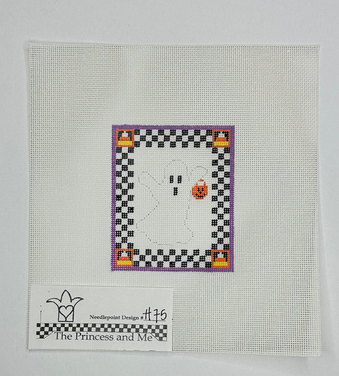 Ghoul on Her Own with stitch guide Needlepoint Destashing