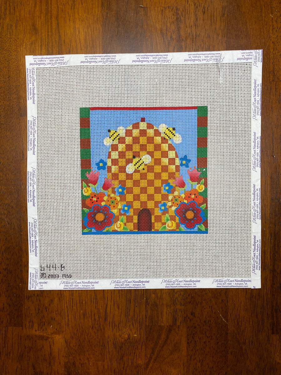 Bee Skep Needlepoint Destashing