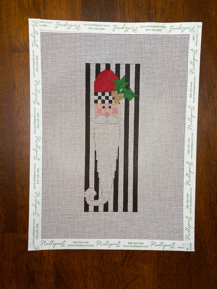 Santa Stripes with stitch guide Needlepoint Destashing